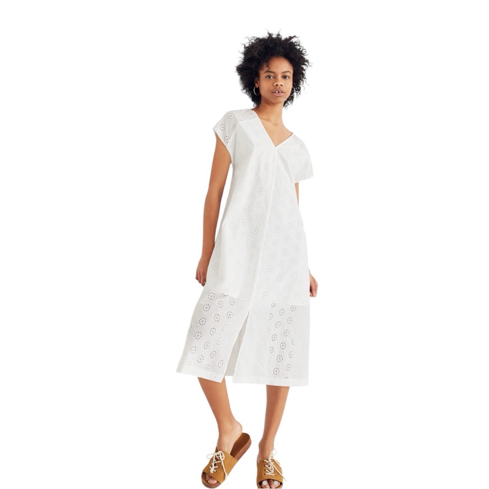 MADEWELL White Eyelet Midi Dress Size XS -- Still on the website - Picture 3 of 8